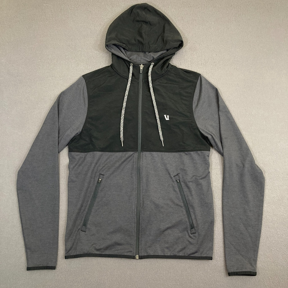 Vuori Sunday Element‎ Jacket Men’s Size Small Gray Black Full Zip Outdoor V215